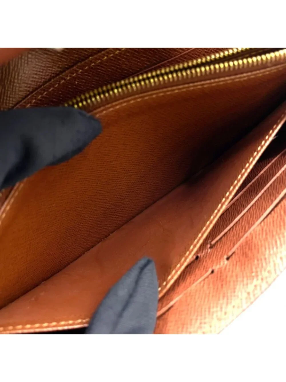 Louis Vuitton Portefeuille Sarah Monogram Leather with Initials Brown Bifold